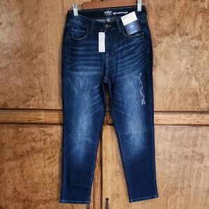 New York & Company Blue Straight Leg Jeans